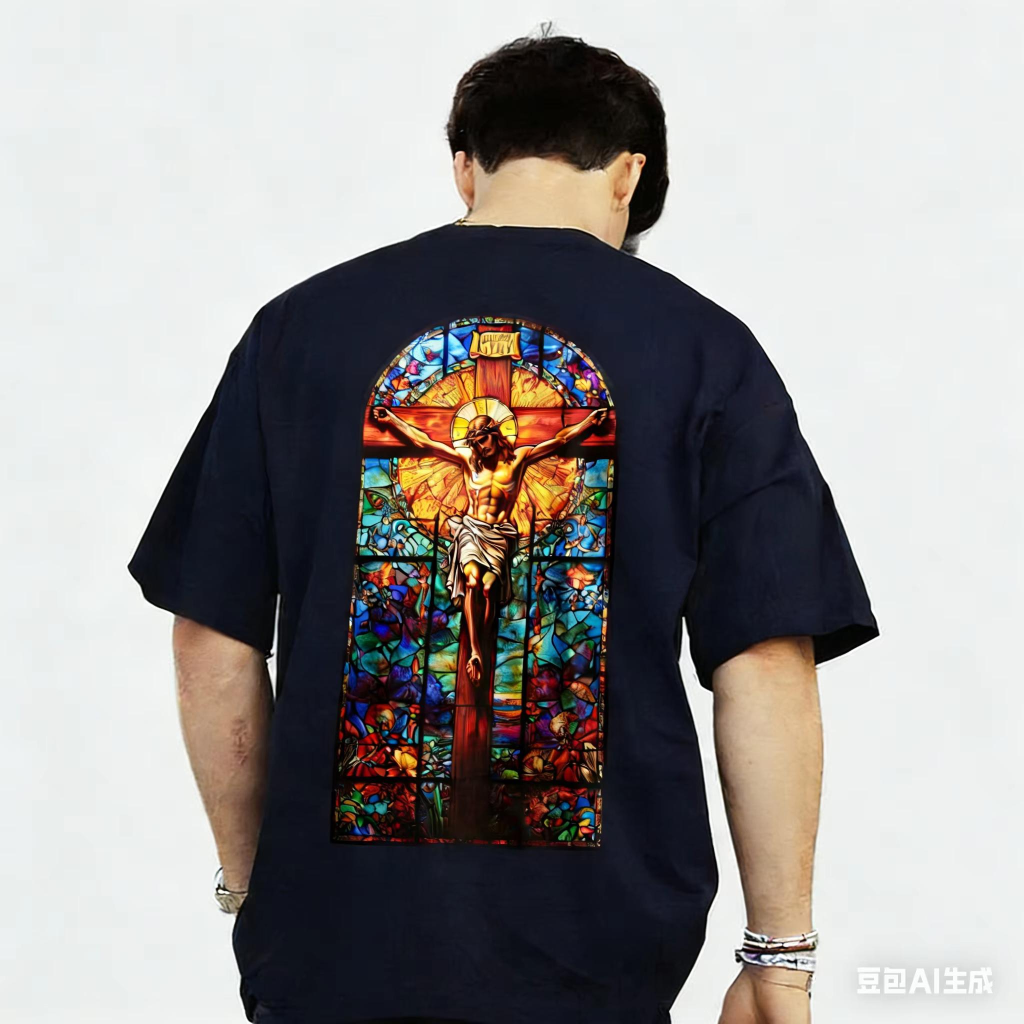 2026 New American Mens and Womens Spring and Summer Casual Shortsleeved Cotton with Jesus Christian Pattern Prints Tshirt 4XL
2026 New American Mens and Womens Spring and Summer Casual Shortsleeved Cotton with Jesus Christian Pattern Prints Tshirt 4XL