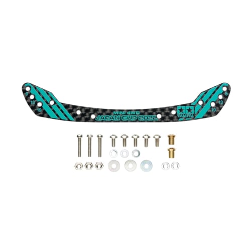 Tamiya Mini 4WD Limited HG Carbon Front Stay 1.5mm Full Cowl Mini 4WD Type J-CUP 2022 95153 Blue Green
Tamiya Mini 4WD Limited HG Carbon Front Stay 1.5mm Full Cowl Mini 4WD Type J-CUP 2022 95153 Blue Green