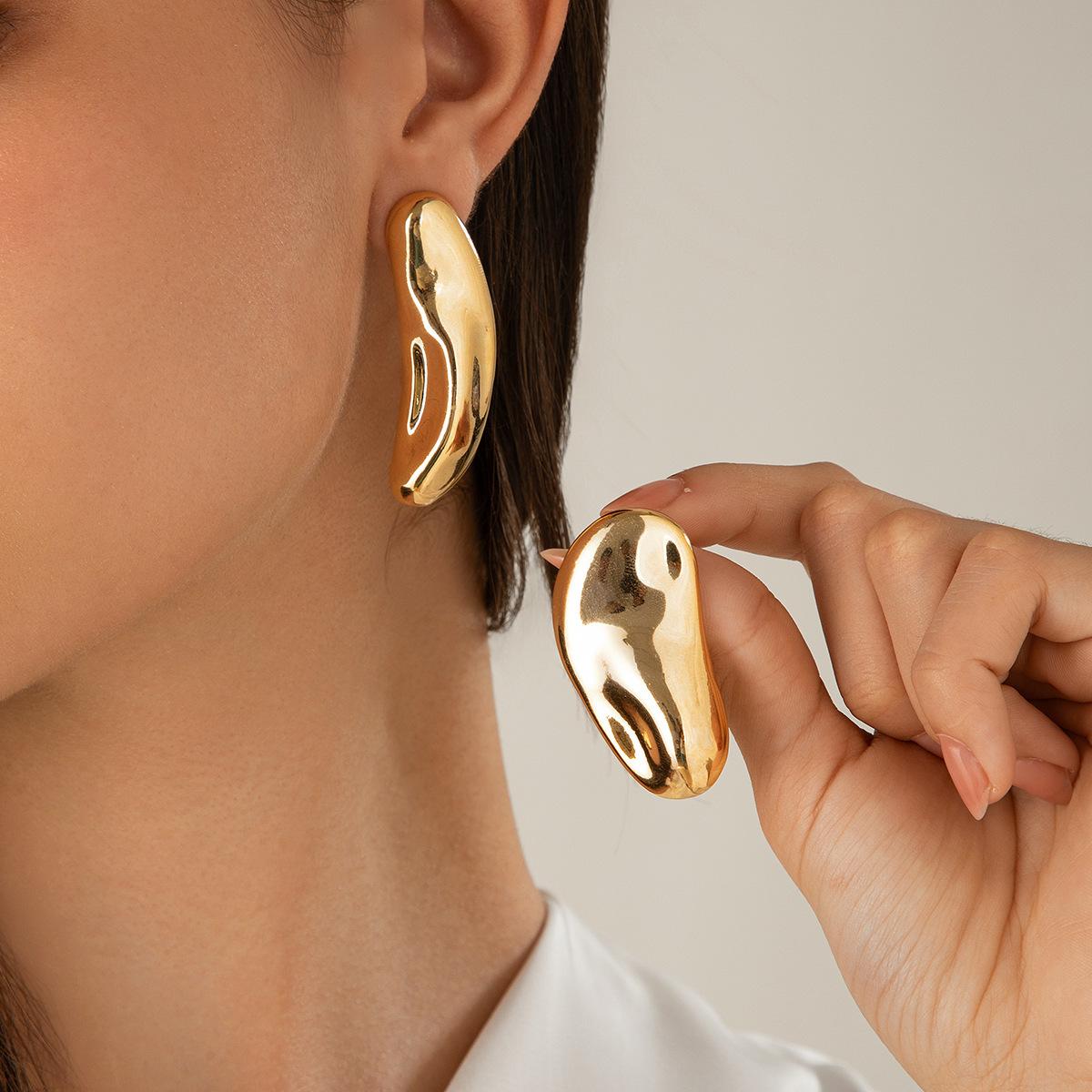 DIEZI Steampunk Vintage Gold Silver Color Metal Stud Earrings Women Punk Fashion Geometric Irregular Piercing Earring Jewelry
DIEZI Steampunk Vintage Gold Silver Color Metal Stud Earrings Women Punk Fashion Geometric Irregular Piercing Earring Jewelry