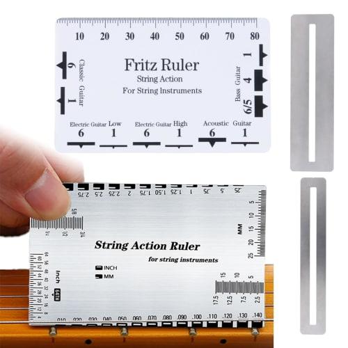YFFSFDC 4-Piece Guitar String Height Gauge Set, for Fine String Spacing Adjustment, Fingerboard Protection, Fingerboard Grinding, String Height Measur
YFFSFDC 4-Piece Guitar String Height Gauge Set, for Fine String Spacing Adjustment, Fingerboard Protection, Fingerboard Grinding, String Height Measur