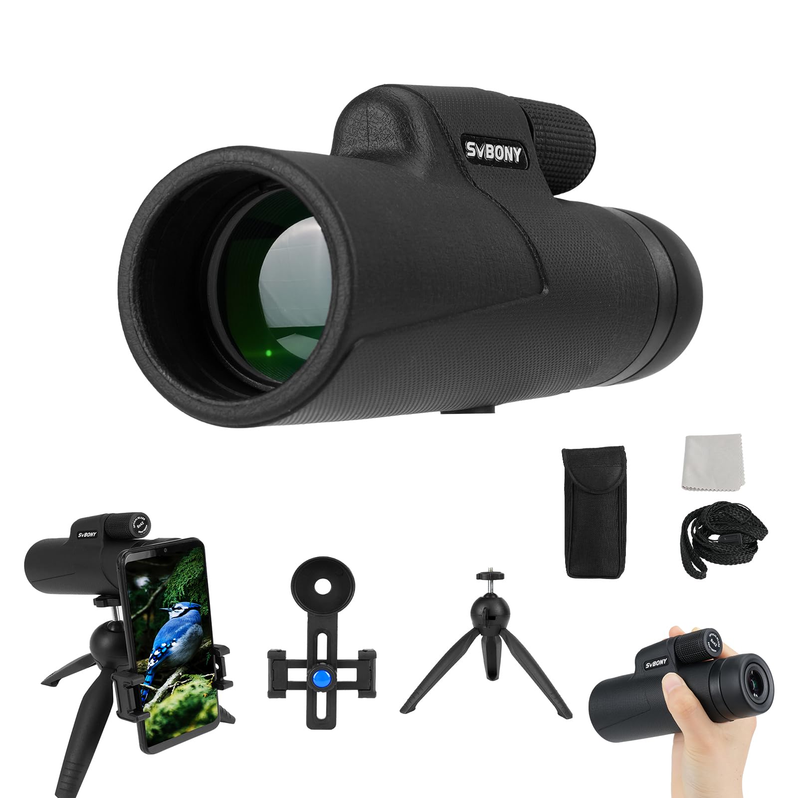 Монокулярний телескоп SVBONY SX32 8x 42 мм, велика апертура, малий, 256 г, сумісні зі смартфоном, сумісні окуляри, сумісні з Bak4 Prism IPX5, водонепроникний монокуляр чорний
Монокулярний телескоп SVBONY SX32 8x 42 мм, велика апертура, малий, 256 г, сумісні зі смартфоном, сумісні окуляри, сумісні з Bak4 Prism IPX5, водонепроникний монокуляр чорний