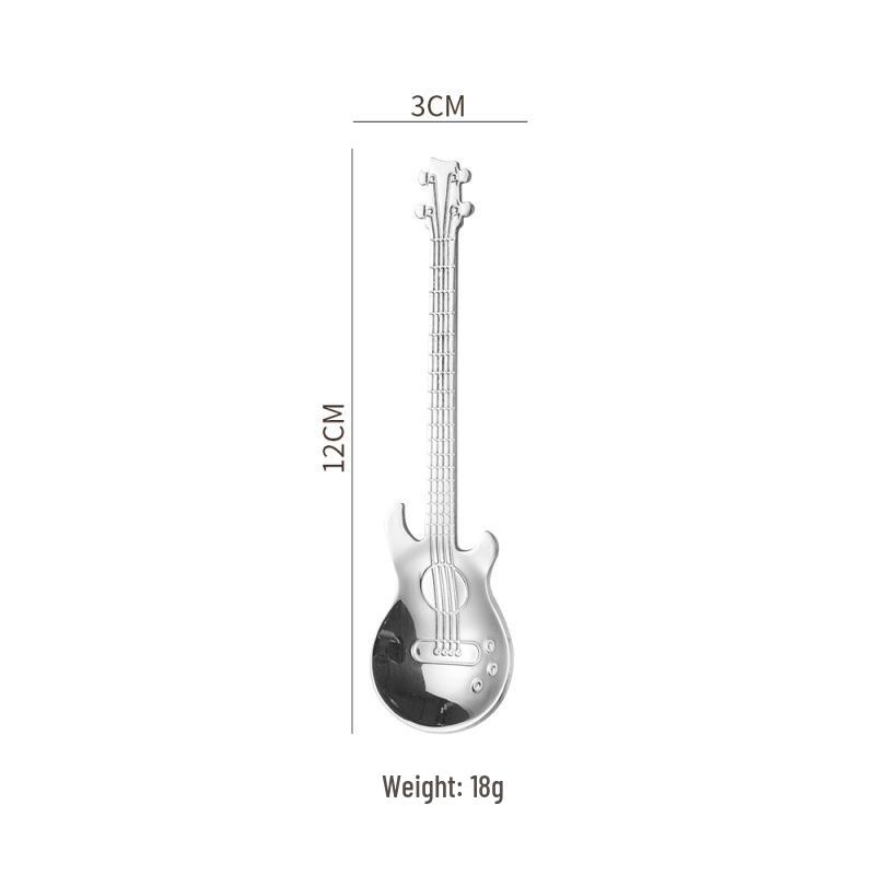 Cross 304 Stainless Steel High-Gloss Guitar Stirring Spoon for Bar, Cafe, Dessert, Coffee.
Cross 304 Stainless Steel High-Gloss Guitar Stirring Spoon for Bar, Cafe, Dessert, Coffee.