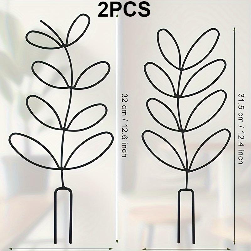 2 шт. Элегантные черные металлические шпалеры для растений с дизайном листьев - Идеально подходят для комнатных и уличных горшечных растений, опор для вертикального сада и декоративных колышков
2 шт. Элегантные черные металлические шпалеры для растений с дизайном листьев - Идеально подходят для комнатных и уличных горшечных растений, опор для вертикального сада и декоративных колышков