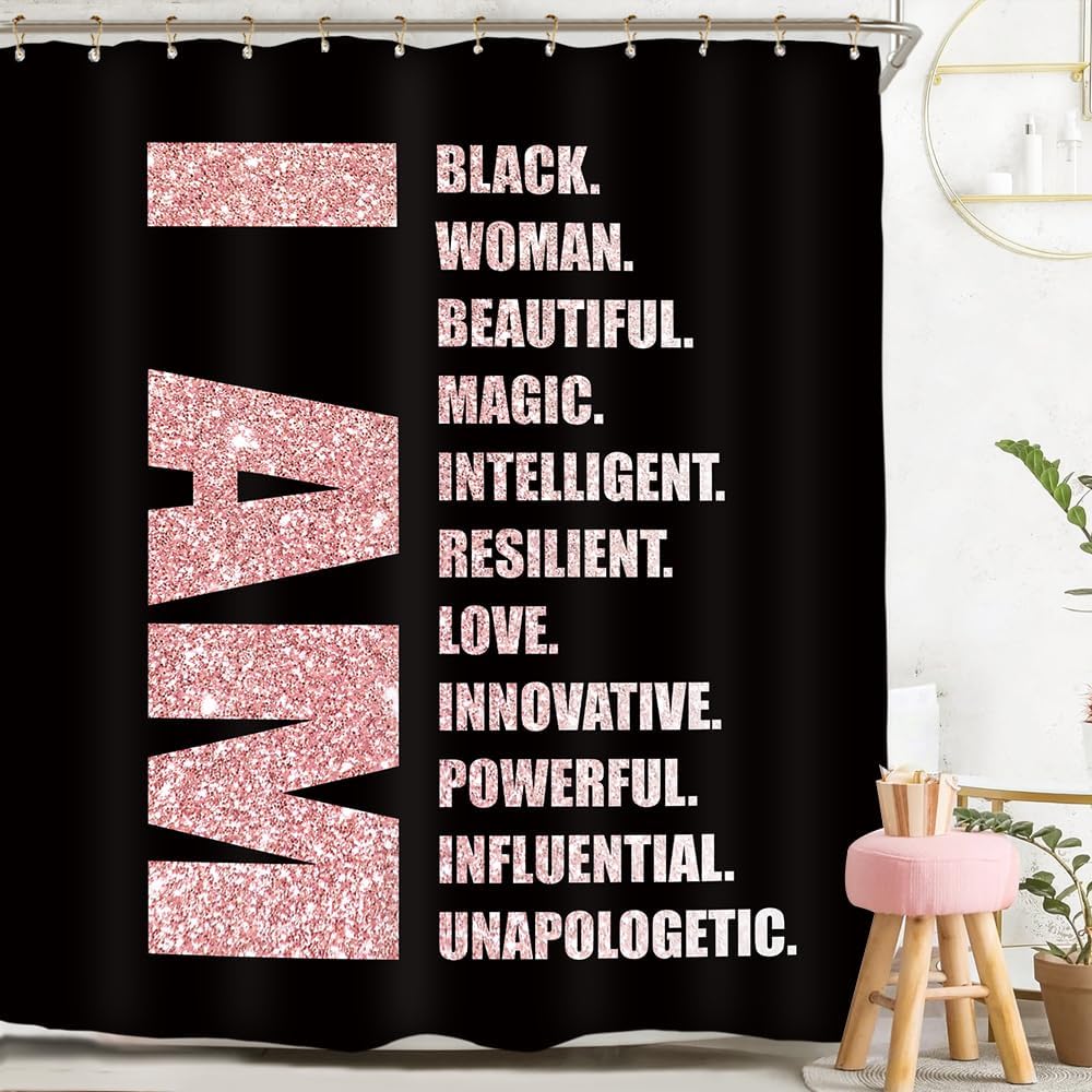 Motivational Shower Curtain Set Inspirational Positive Quotes Polyester Waterproof Cloth Bathroom Curtain With 12 Hooks W60H190(CM)-1 Pcs
Motivational Shower Curtain Set Inspirational Positive Quotes Polyester Waterproof Cloth Bathroom Curtain With 12 Hooks W60H190(CM)-1 Pcs