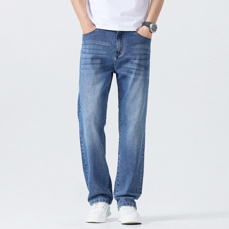 Узкие джинсы мужские из хлопка Синьцзяна, летние тонкие хлопковые эластичные, свободного кроя, прямые брюки мужские 40 синий
Узкие джинсы мужские из хлопка Синьцзяна, летние тонкие хлопковые эластичные, свободного кроя, прямые брюки мужские 40 синий
