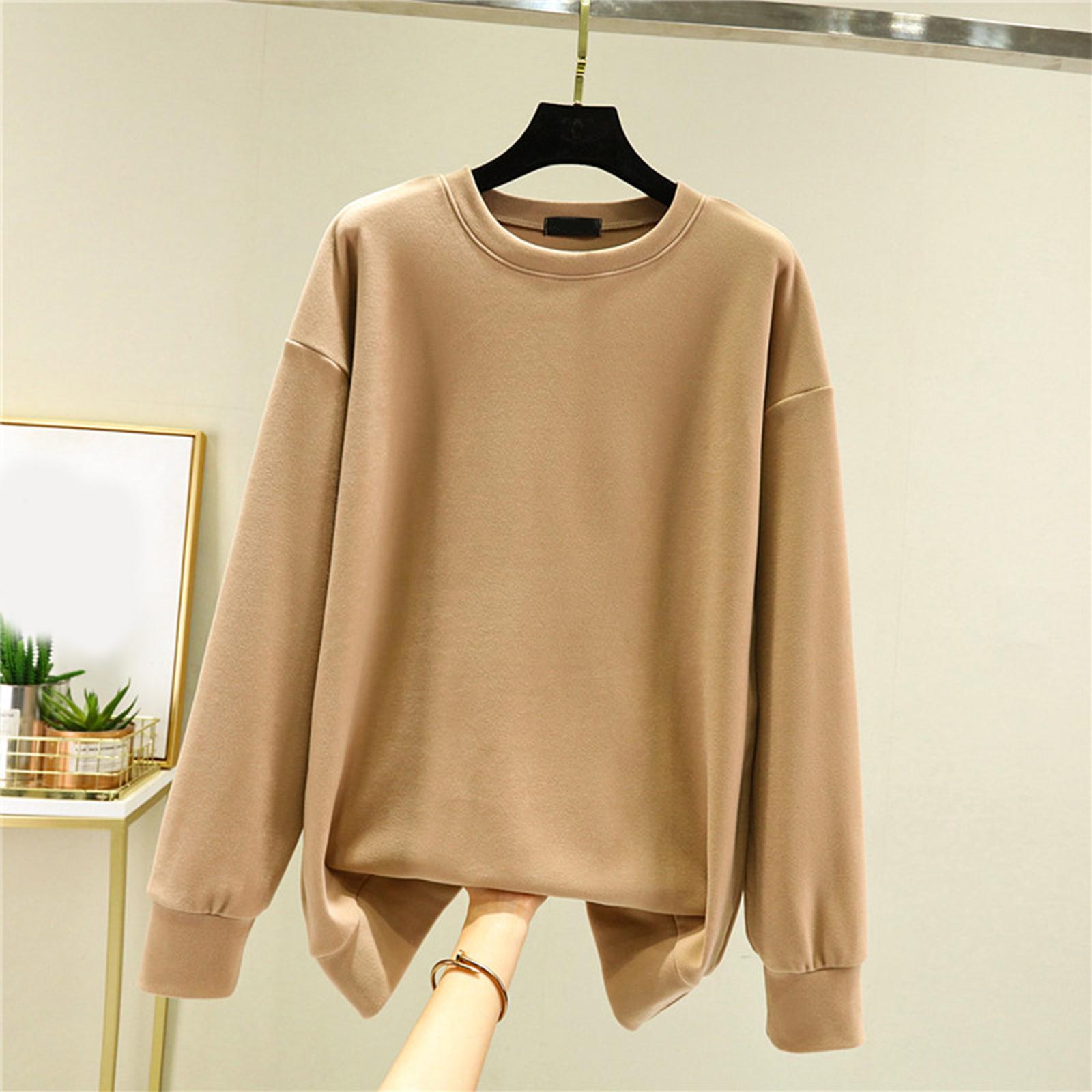 Ladies Loose Comfortable Casual Fashionable And Warm Underwear With Seamless Round Neck And Thick Velvet Top M
Ladies Loose Comfortable Casual Fashionable And Warm Underwear With Seamless Round Neck And Thick Velvet Top M