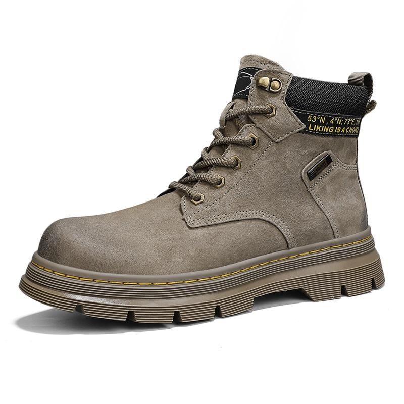 Мужская обувь Толстая подошва носить подъем противоскользящий дышащий дезодорант высокие рабочие ботинки Кожаные большие желтые ботинки большого размера мужские ботинки 39
Мужская обувь Толстая подошва носить подъем противоскользящий дышащий дезодорант высокие рабочие ботинки Кожаные большие желтые ботинки большого размера мужские ботинки 39