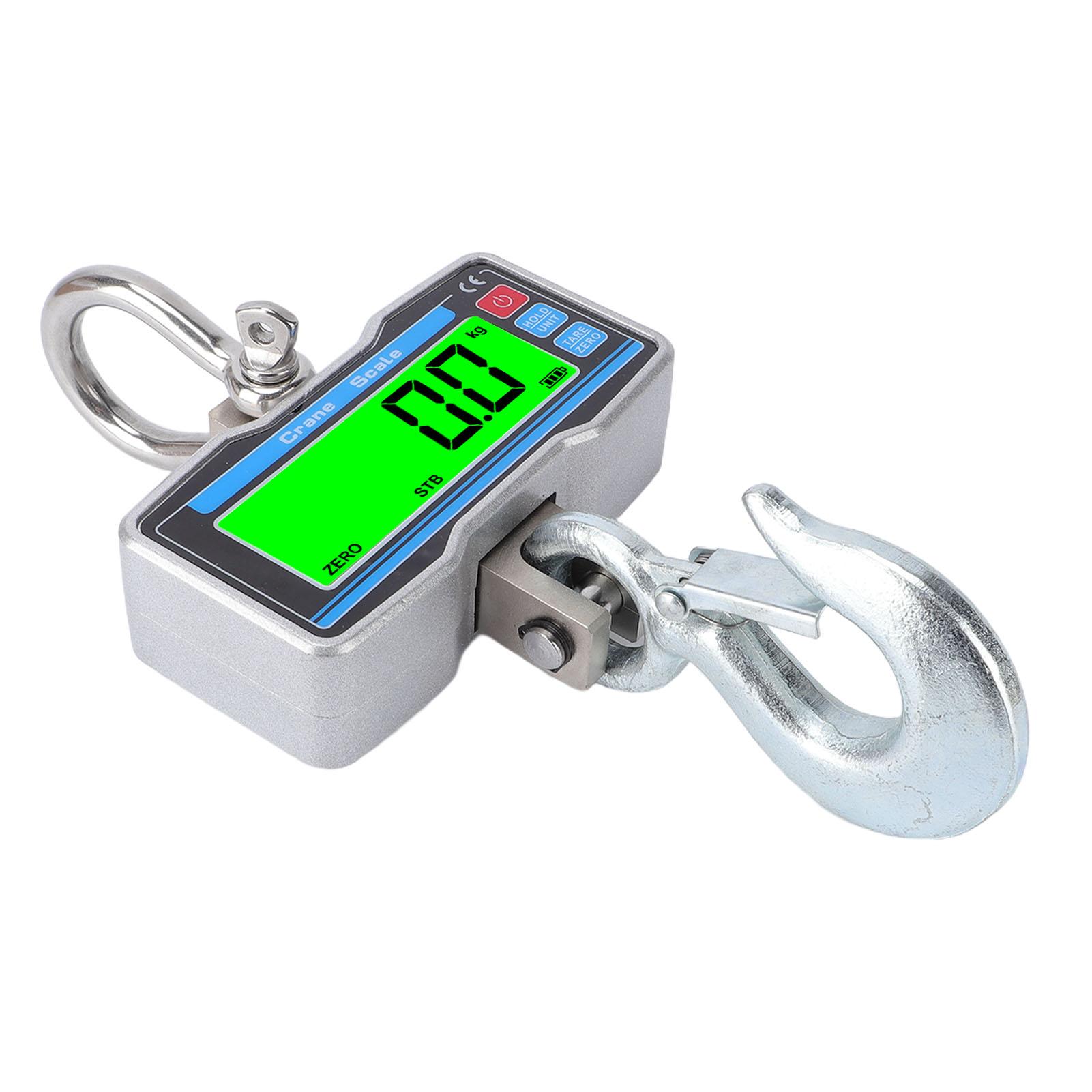 Digital Crane Scale 2000kg 4400lbs Industrial Hanging Scale 0.8 Inch 5 Digit LCD Display Unit Switching Data Hold Tare Reset Function
Digital Crane Scale 2000kg 4400lbs Industrial Hanging Scale 0.8 Inch 5 Digit LCD Display Unit Switching Data Hold Tare Reset Function