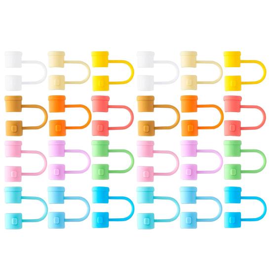 24 шт., многоразовый чехол для соломинки, пыленепроницаемый, пищевой, с двойной головкой, 6-8 мм, силиконовые наконечники для соломинки, чехол для бытовых принадлежностей разноцветный
24 шт., многоразовый чехол для соломинки, пыленепроницаемый, пищевой, с двойной головкой, 6-8 мм, силиконовые наконечники для соломинки, чехол для бытовых принадлежностей разноцветный