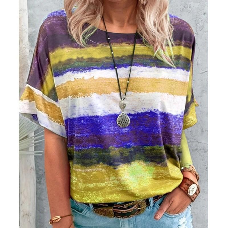 Summer Women s T-shirt Solid Color Round Neck Loose Short-sleeved T-shirt Tops XXXXL жовтий
Summer Women s T-shirt Solid Color Round Neck Loose Short-sleeved T-shirt Tops XXXXL жовтий