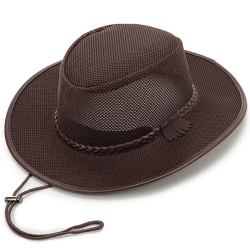 Summer Breathable Rope Men Jazz Hat Solid Color Adjustment Sun Protection Outdoor Wide Brim Cowboy Hat Beach Straw Cap 56-58cm кавовий
Summer Breathable Rope Men Jazz Hat Solid Color Adjustment Sun Protection Outdoor Wide Brim Cowboy Hat Beach Straw Cap 56-58cm кавовий