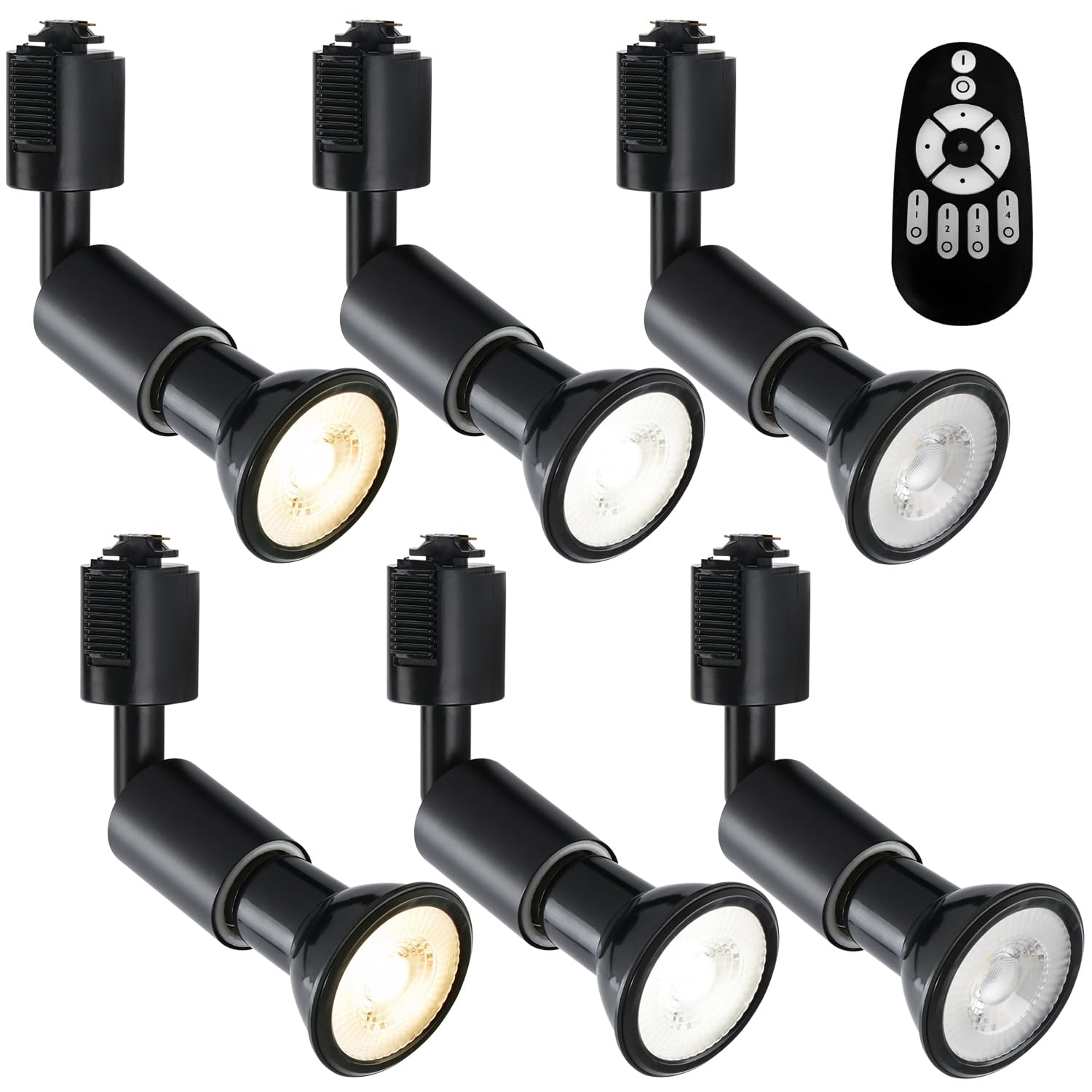 PNRLUX Прожектор, Светильник для шинопровода, Цоколь E26, со светодиодными лампами, Диммируемый и с регулировкой цвета, 6 Вт (Эквивалент 40 Вт), Пульт дистанционного управления, Набор из 6 штук, Луч
PNRLUX Прожектор, Светильник для шинопровода, Цоколь E26, со светодиодными лампами, Диммируемый и с регулировкой цвета, 6 Вт (Эквивалент 40 Вт), Пульт дистанционного управления, Набор из 6 штук, Луч