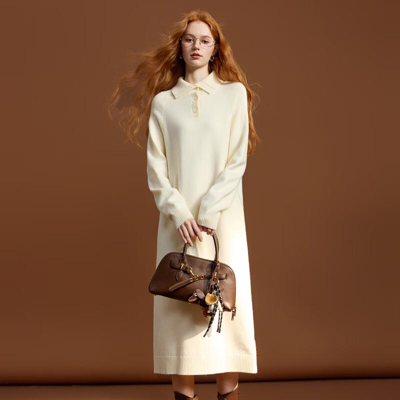 Sancai 2025 Зимнее вязаное миди-платье с воротником поло S
Sancai 2025 Зимнее вязаное миди-платье с воротником поло S