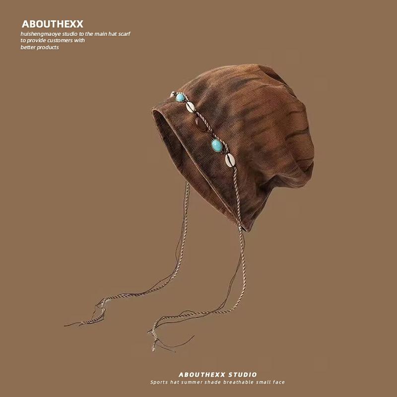 Tie Dyed Tassel Pile Hat for Women New Retro Beaded Face Showing Small Knitted Hat Versatile Pullover Cold Hat Trend M(56-58cm)
Tie Dyed Tassel Pile Hat for Women New Retro Beaded Face Showing Small Knitted Hat Versatile Pullover Cold Hat Trend M(56-58cm)