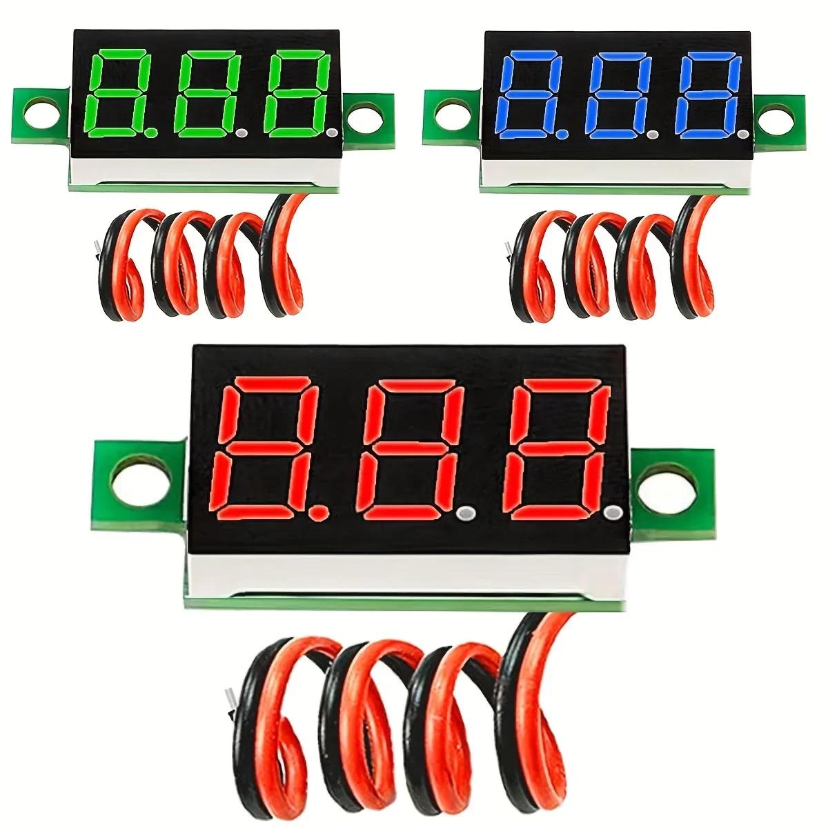 1PC voltage display mini digital voltmeter 0.28-inch 2.5V-40V voltage tester for precise pressure measurement червоний
1PC voltage display mini digital voltmeter 0.28-inch 2.5V-40V voltage tester for precise pressure measurement червоний
