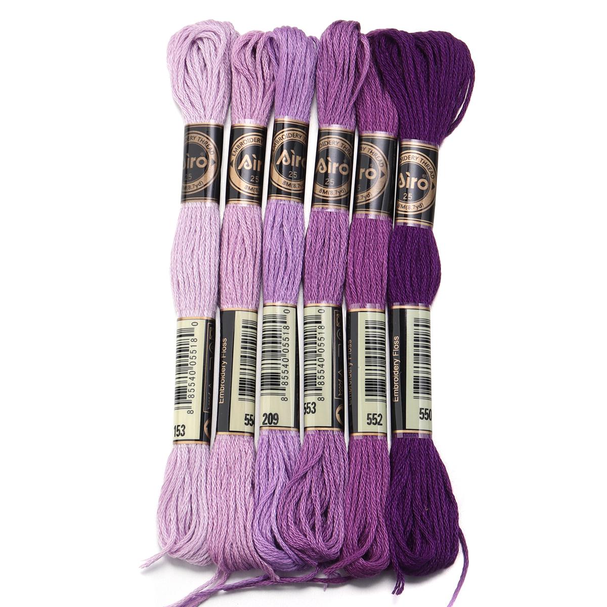 6pcs/lot 8m Polyester Cross Stitch Thread Colorful Embroidery Thread String For DIY Handmade Clothing Sewing Gifts Accessories
6pcs/lot 8m Polyester Cross Stitch Thread Colorful Embroidery Thread String For DIY Handmade Clothing Sewing Gifts Accessories