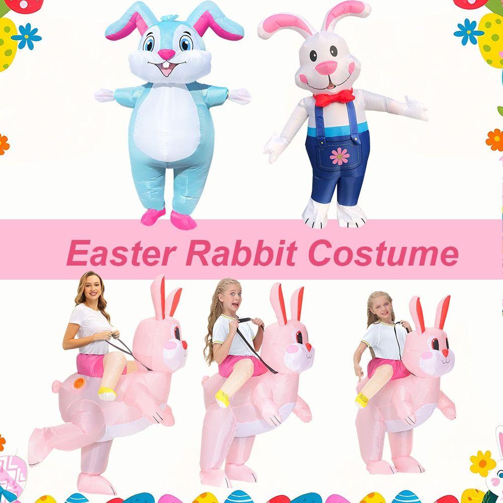 Happy Easter Rabbit Costume Air Blow Up Rabbit Mascot Outfits for Unisex Kids Riding Rabbit for 90-120cm
Happy Easter Rabbit Costume Air Blow Up Rabbit Mascot Outfits for Unisex Kids Riding Rabbit for 90-120cm