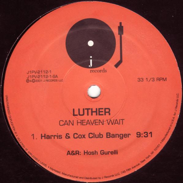 12inch Record LUTHER VANDROSS - Can Heaven Wait J1PV21121 J Records 2001 US Dance & Electronica Used
12inch Record LUTHER VANDROSS - Can Heaven Wait J1PV21121 J Records 2001 US Dance & Electronica Used
