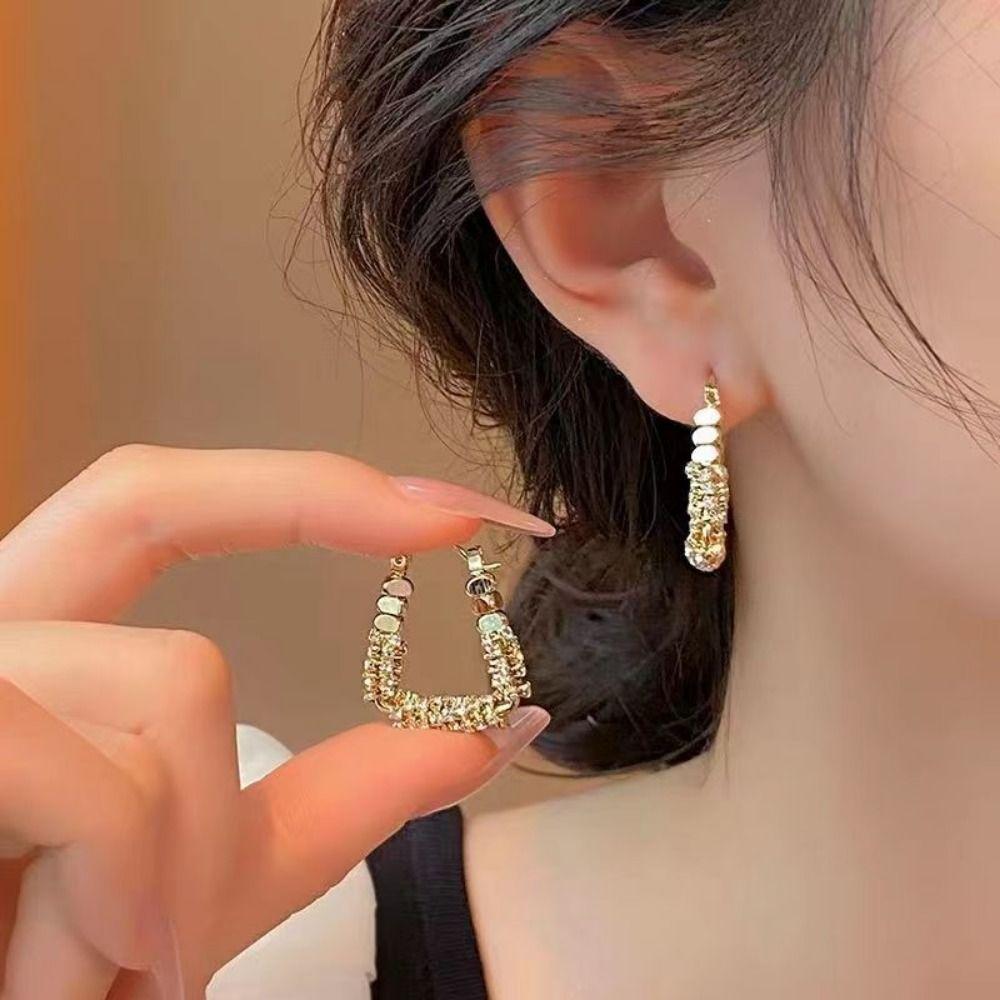 Geometric Shape Women Geometric Earrings Elegant Hoop Earrings Simple Ear Buckle Women срібний
Geometric Shape Women Geometric Earrings Elegant Hoop Earrings Simple Ear Buckle Women срібний