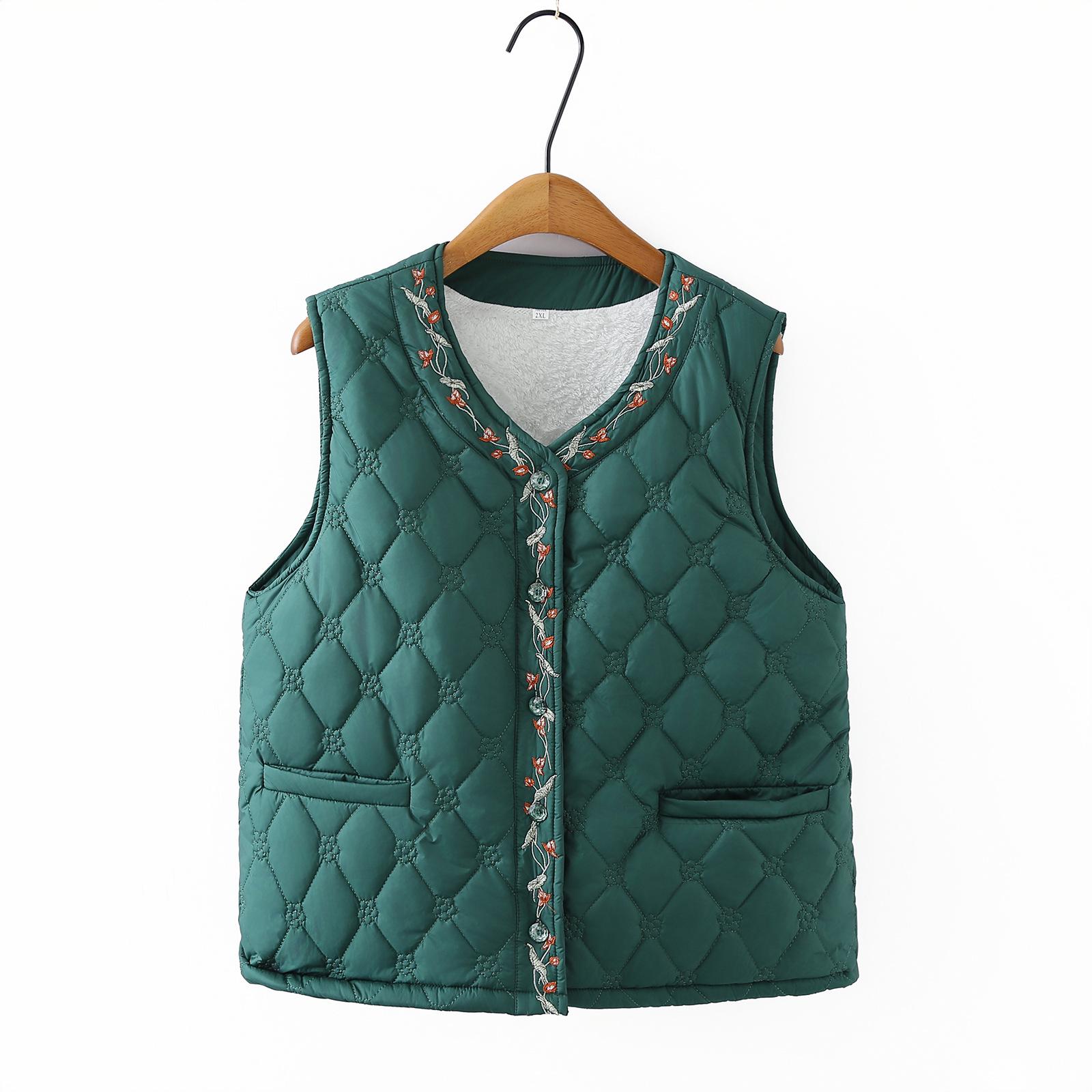 K94 Women s Plus Size Autumn Korean Slimming Velvet Embroidered Vest 5238 3XL (115-130 Jin) зелений
K94 Women s Plus Size Autumn Korean Slimming Velvet Embroidered Vest 5238 3XL (115-130 Jin) зелений