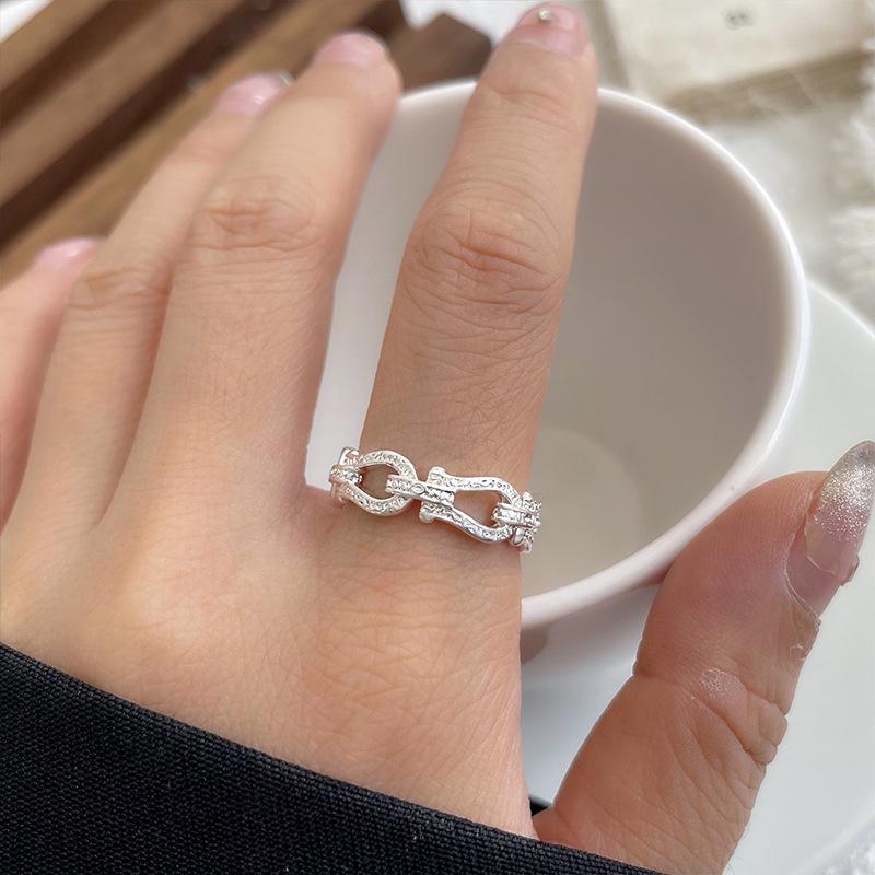 Lan Zhi Snowflake Horseshoe Buckle 925 Sterling Silver Ring - Elegant Women s Korean Style Jewelry Adjustable Opening
Lan Zhi Snowflake Horseshoe Buckle 925 Sterling Silver Ring - Elegant Women s Korean Style Jewelry Adjustable Opening
