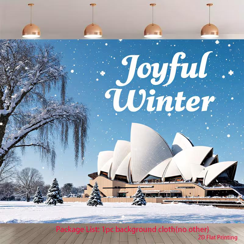 2D Joyful Winter Sydney Opera House Backdrop Snowy Photography Background Cloth 47.2x31.5inch/120*80cm
2D Joyful Winter Sydney Opera House Backdrop Snowy Photography Background Cloth 47.2x31.5inch/120*80cm