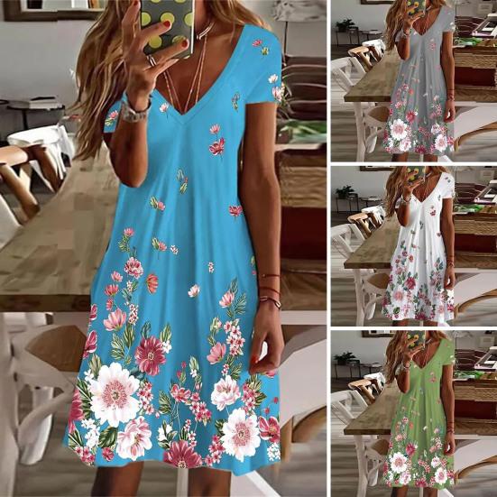 Летнее платье с большим подолом больших размеров стильные удобные женщины 2XL синий
Летнее платье с большим подолом больших размеров стильные удобные женщины 2XL синий