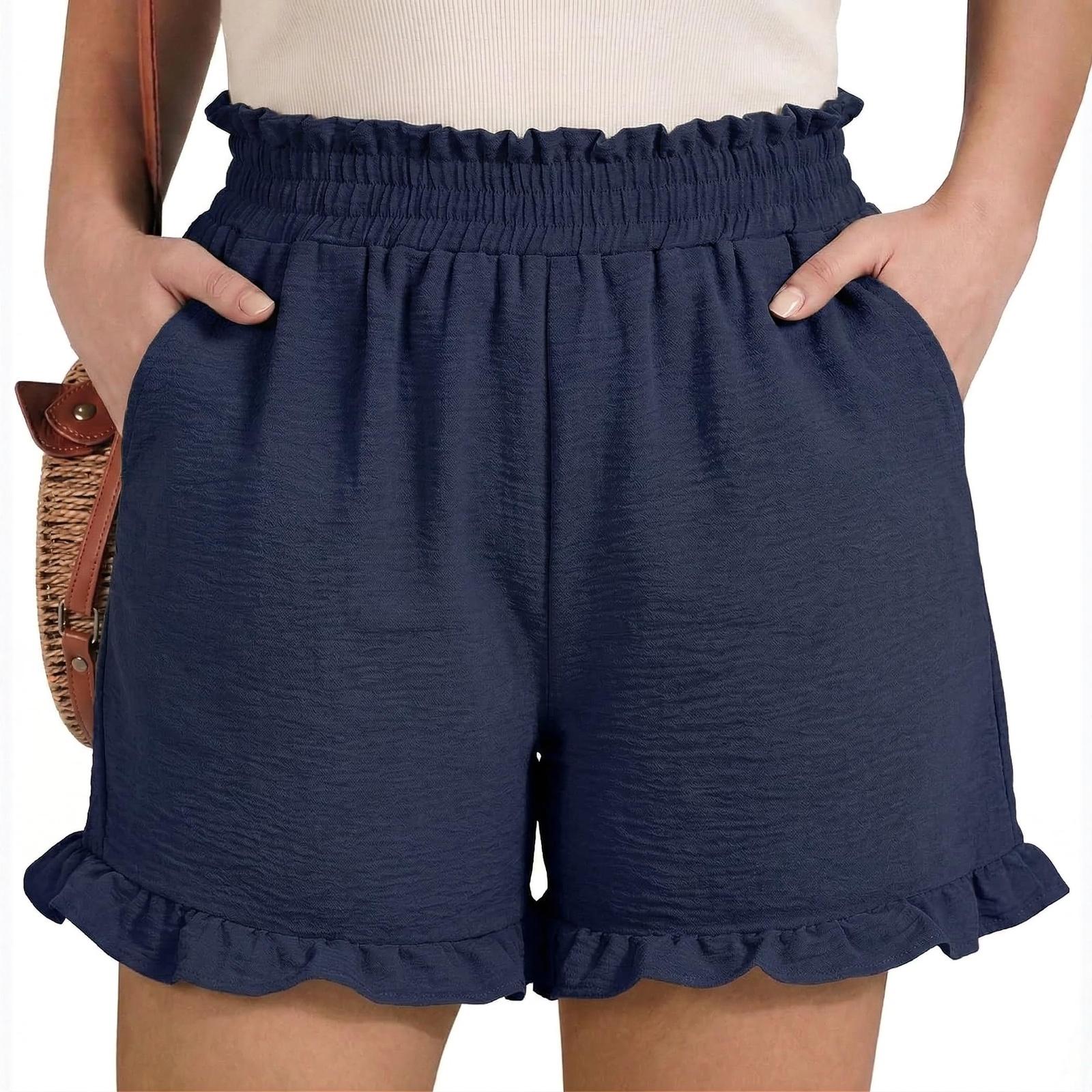 Women Shorts Summer Casual Loose Fit Pocket Shorts XXL Темно-синій
Women Shorts Summer Casual Loose Fit Pocket Shorts XXL Темно-синій