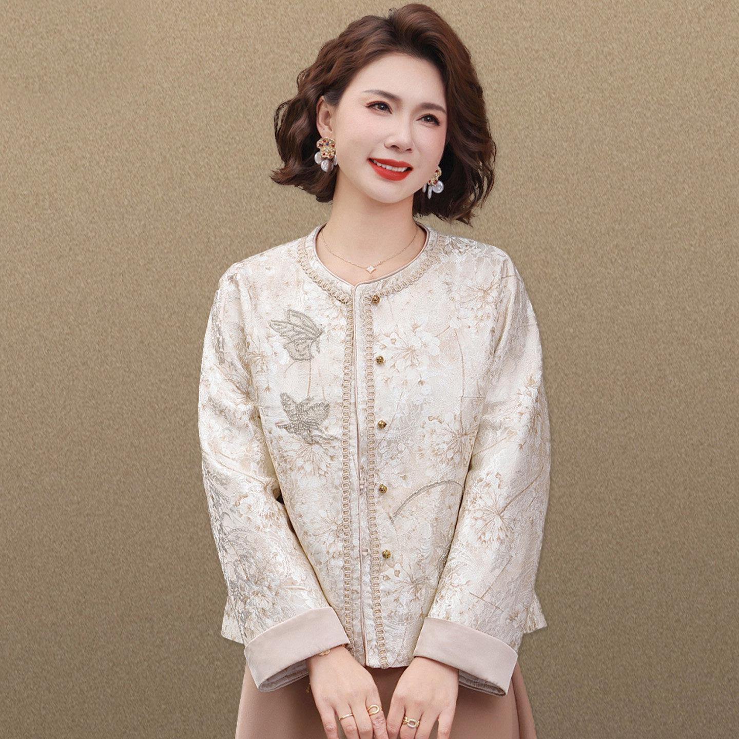 Mom s 2026 French Chic Spring Jacket: Elegant Round Neck Top for Middle-Aged & Elderly - Perfect for Mother s Day 5XL (150-165 Jin)
Mom s 2026 French Chic Spring Jacket: Elegant Round Neck Top for Middle-Aged & Elderly - Perfect for Mother s Day 5XL (150-165 Jin)