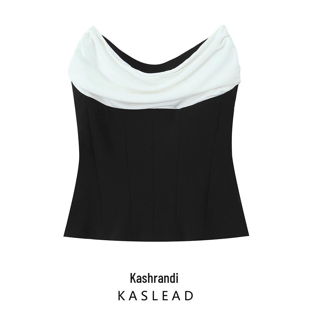 European & American Style Women s Patchwork Fashion Bandeau Top - Spring 2025 Collection Small
European & American Style Women s Patchwork Fashion Bandeau Top - Spring 2025 Collection Small