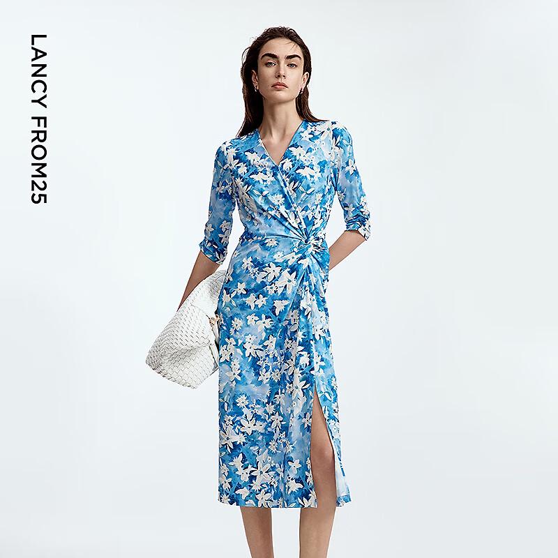 Langzi V-Neck Printed Cinched Waist Maxi Dress L
Langzi V-Neck Printed Cinched Waist Maxi Dress L