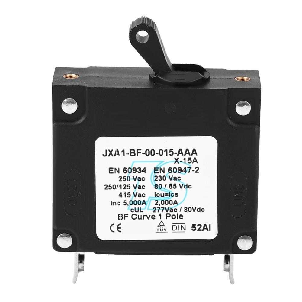 Toggle Operation Black Circuit Breaker DC/AC Breaker Manual Reset Toggle Reset Switch Manual ON/OFF Switch Circuit Protection 220V
Toggle Operation Black Circuit Breaker DC/AC Breaker Manual Reset Toggle Reset Switch Manual ON/OFF Switch Circuit Protection 220V