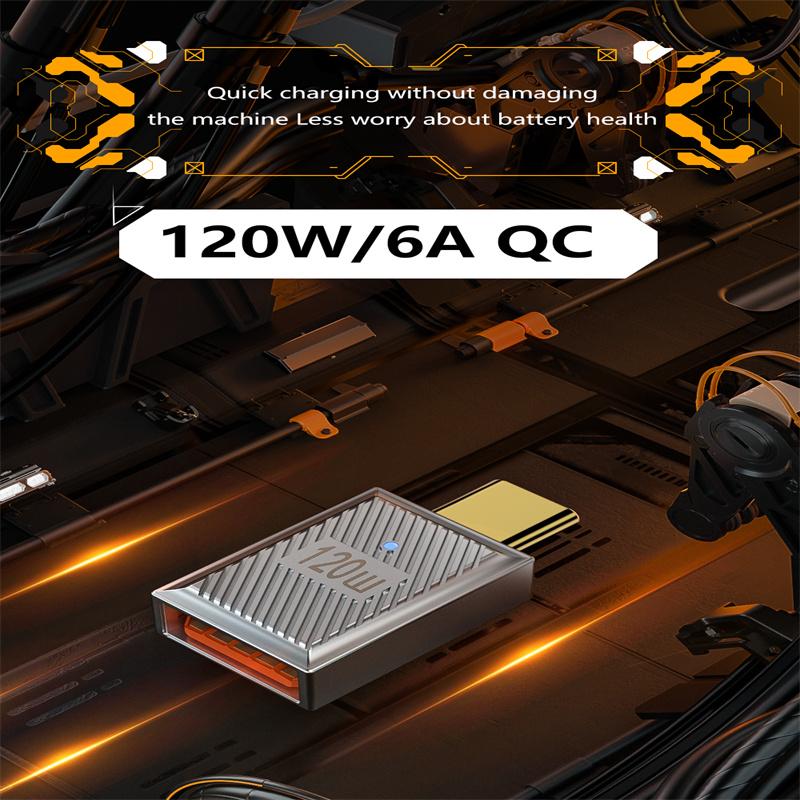 120W 10Gbps Mini Converter USB-A 3.1 Female to Type-C Male Straight OTG Adapter Dark Grey
120W 10Gbps Mini Converter USB-A 3.1 Female to Type-C Male Straight OTG Adapter Dark Grey