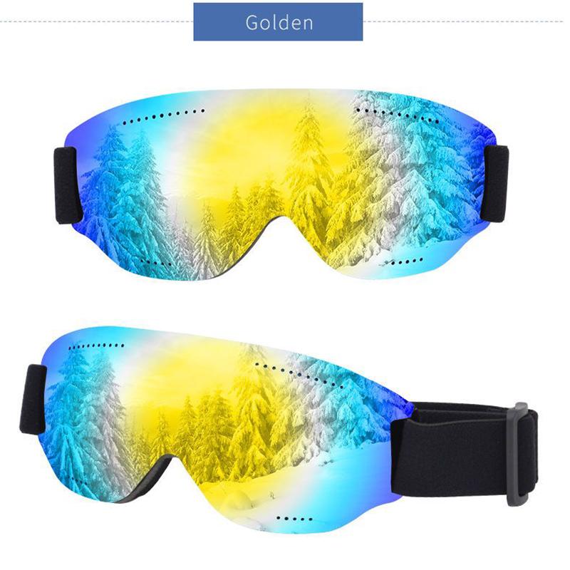 Взрослые зимние однослойные большие сферические ветрозащитные противотуманные сверхлегкие очки с защитой UV400 для катания на лыжах золотой
Взрослые зимние однослойные большие сферические ветрозащитные противотуманные сверхлегкие очки с защитой UV400 для катания на лыжах золотой