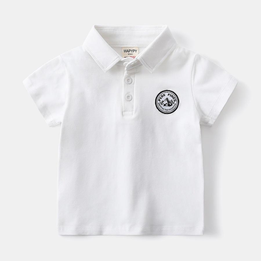 2026 Summer Korean Boys Polo T-Shirt: Trendy Solid Color, Short Sleeve, Embroidered Logo, Lapel Design 120 cm білий
2026 Summer Korean Boys Polo T-Shirt: Trendy Solid Color, Short Sleeve, Embroidered Logo, Lapel Design 120 cm білий