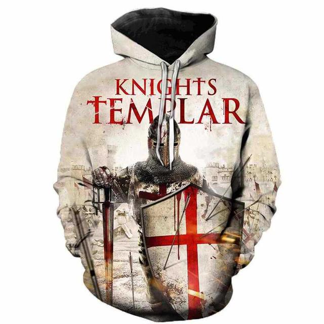 Толстовка Templar Crusader Cool Style Pattern Vintage Print Чоловічий бавовняний одяг з довгими рукавами S-3XL Новий стиль S
Толстовка Templar Crusader Cool Style Pattern Vintage Print Чоловічий бавовняний одяг з довгими рукавами S-3XL Новий стиль S