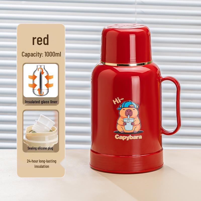 Capybara Large Capacity Insulated Thermos Bottle - Portable, Anti-Scald, Ideal for Students and Dorms
Capybara Large Capacity Insulated Thermos Bottle - Portable, Anti-Scald, Ideal for Students and Dorms