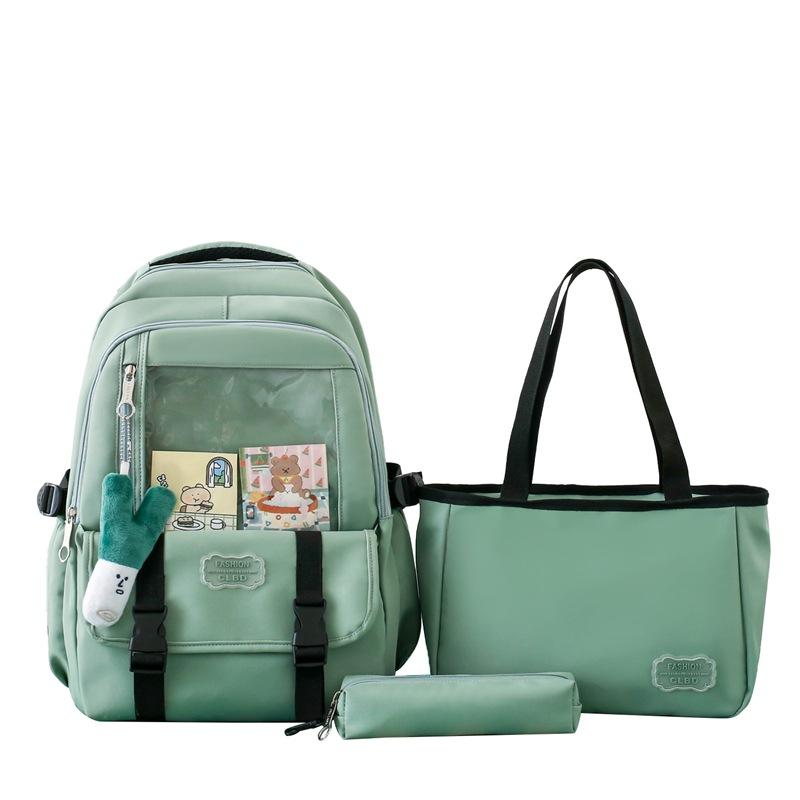 Студенческий школьный рюкзак, однотонный женский рюкзак, рюкзак большой емкости зелёный
Студенческий школьный рюкзак, однотонный женский рюкзак, рюкзак большой емкости зелёный