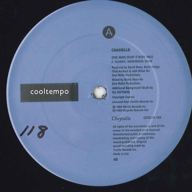12inch Record CHANELLE - One Man (Remix) COOLXR183 COOLTEMPO 1989 UK Dance & Electronica Used
12inch Record CHANELLE - One Man (Remix) COOLXR183 COOLTEMPO 1989 UK Dance & Electronica Used