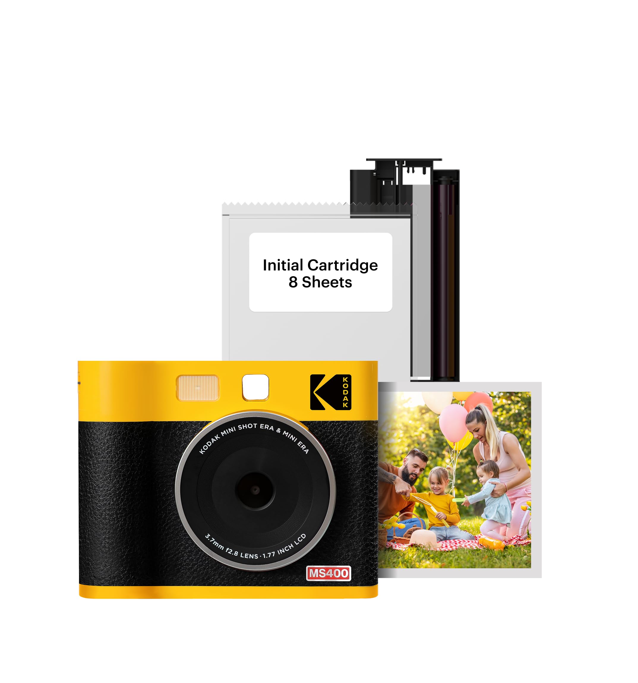 KODAK Mini Shot 4 ERA 4PASS Instax Camera Smartphone Printer 8 2-in-1 & (4x4 ) (Camera + sheets, Yellow) жовтий
KODAK Mini Shot 4 ERA 4PASS Instax Camera Smartphone Printer 8 2-in-1 & (4x4 ) (Camera + sheets, Yellow) жовтий