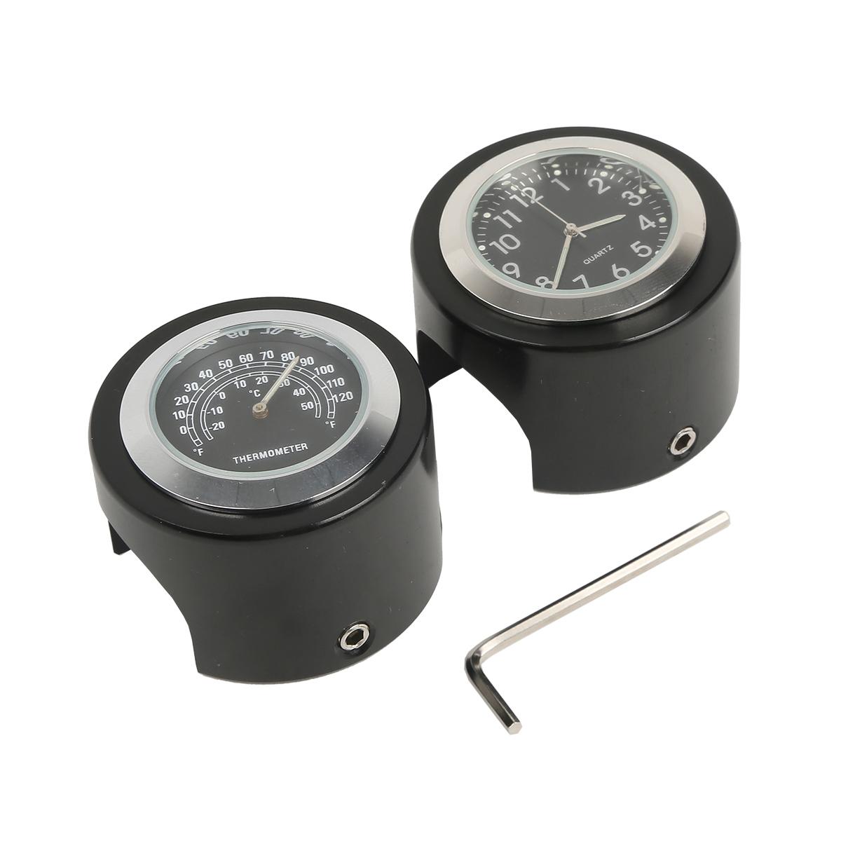 7/8 1 Motorcycle Handlebar Dial Clock & Thermometer Temp Black/Chrome Mount For Honda Yamaha Suzuki Kawasaki Harley Sporter XL
7/8 1 Motorcycle Handlebar Dial Clock & Thermometer Temp Black/Chrome Mount For Honda Yamaha Suzuki Kawasaki Harley Sporter XL