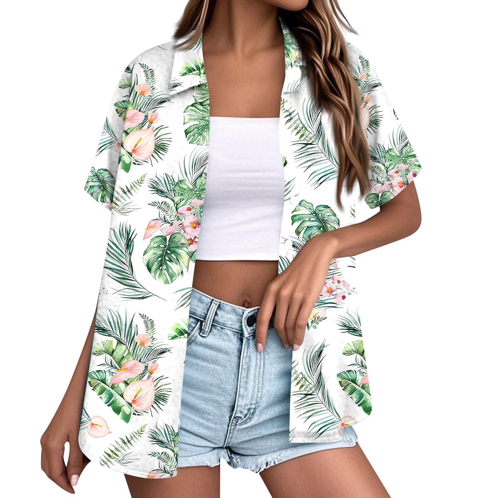 Женская модная повседневная гавайская блузка с коротким рукавом и лацканами на пуговицах XXL розовый
Женская модная повседневная гавайская блузка с коротким рукавом и лацканами на пуговицах XXL розовый