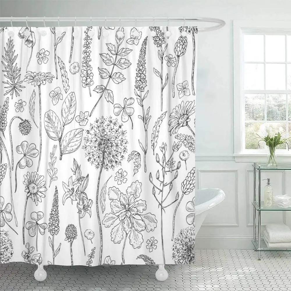 Flora Vintage Floral Pattern Herbs And Wild Flowers Botanical Engraving Style Colorful Victorian Boho Shower Curtain Waterproof W60H190(CM)-1 Pcs
Flora Vintage Floral Pattern Herbs And Wild Flowers Botanical Engraving Style Colorful Victorian Boho Shower Curtain Waterproof W60H190(CM)-1 Pcs