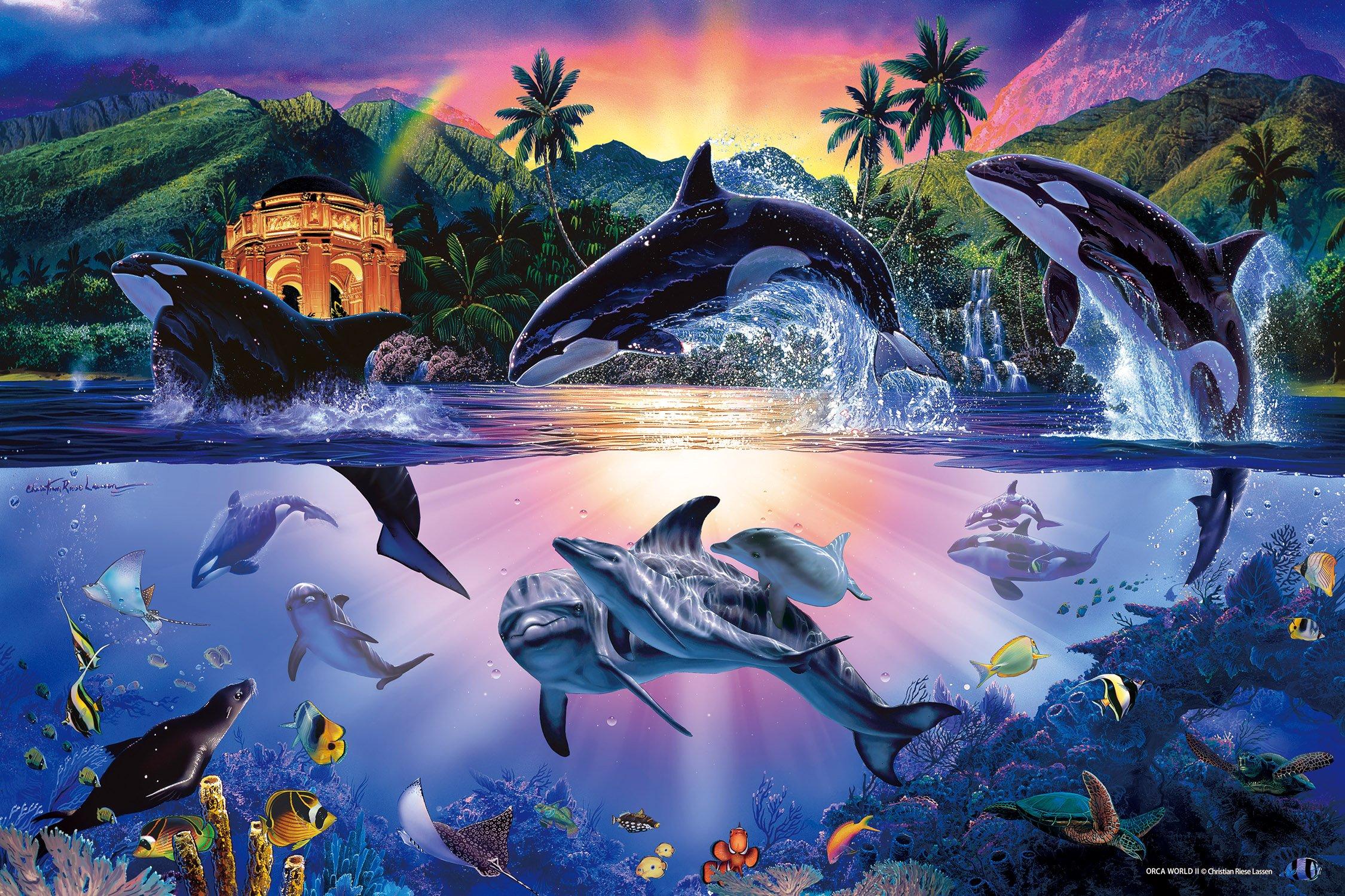 Светящийся пазл из 1000 деталей Puzzle Master Lassen Orca World II Целься! (50x75cm)
Светящийся пазл из 1000 деталей Puzzle Master Lassen Orca World II Целься! (50x75cm)