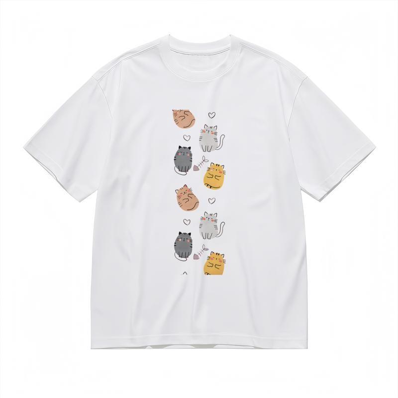 Men s Comfy Classic T-Shirt Cartoon Cats in Brown Gray Black Orange Graphic Tee 3XL
Men s Comfy Classic T-Shirt Cartoon Cats in Brown Gray Black Orange Graphic Tee 3XL