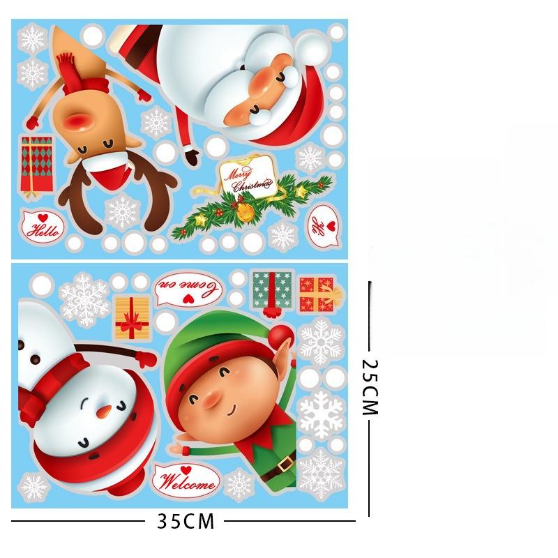 Рождественские наклейки на окна Санта, Олень, Снеговик и Снежинка, Двусторонние ПВХ наклейки для стекла Праздничный декор для помещений/улицы
Рождественские наклейки на окна Санта, Олень, Снеговик и Снежинка, Двусторонние ПВХ наклейки для стекла Праздничный декор для помещений/улицы