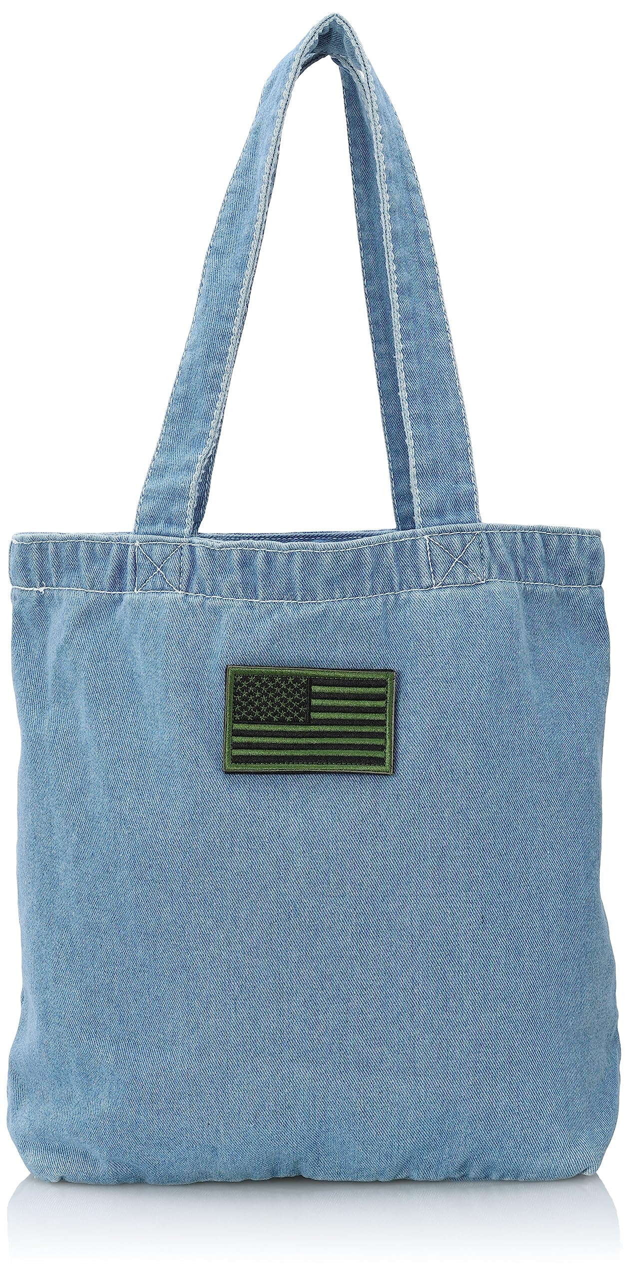 F-Style 9-Liter Bio-Wash Denim Tote Bag with Stars and Stripes Patch, Light Blue (F-SD010768)
F-Style 9-Liter Bio-Wash Denim Tote Bag with Stars and Stripes Patch, Light Blue (F-SD010768)