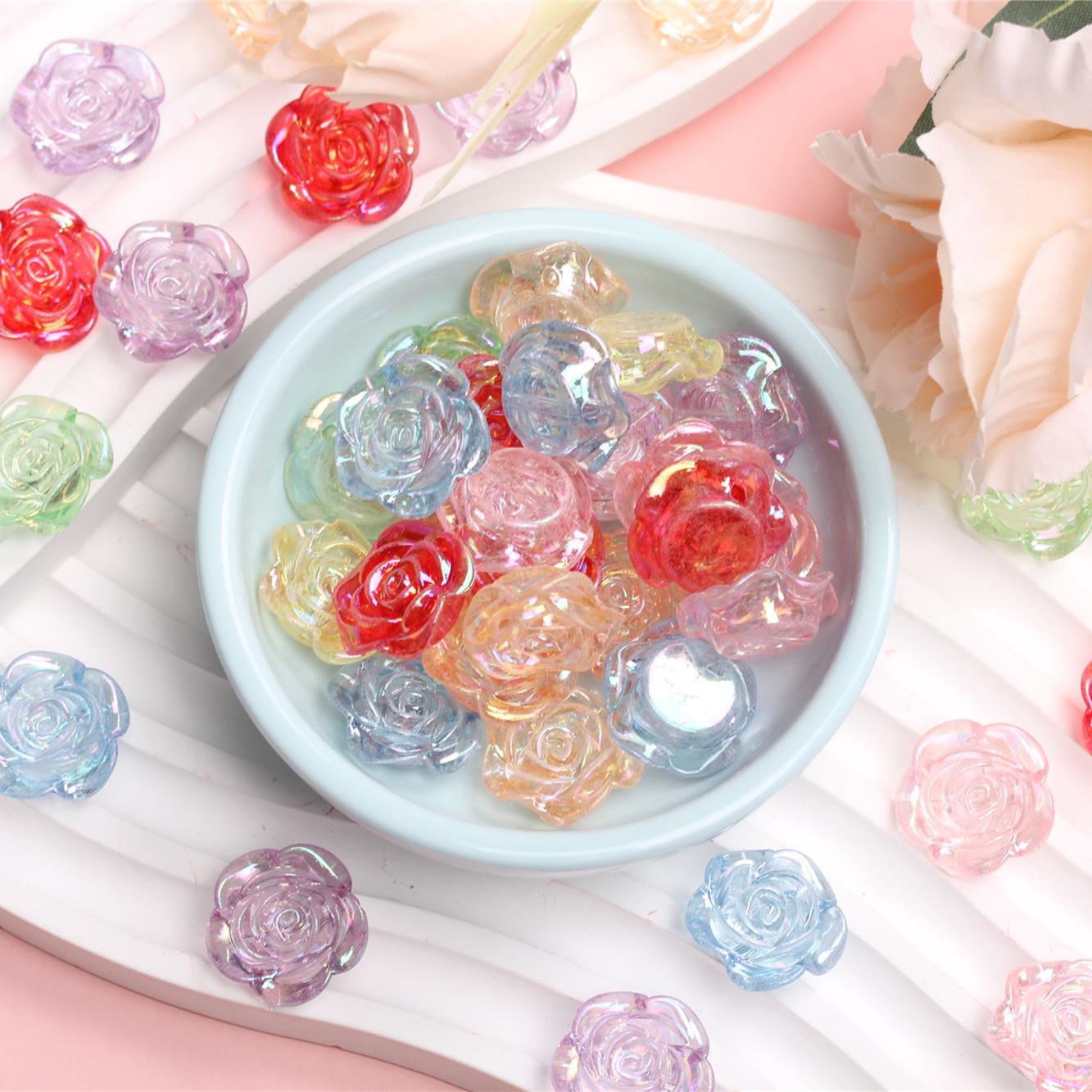 Hanmade AB Magic Color Flat Bottom Perforated Flower DIY Jewelry Accessories Rose Beads 50PCS Acrylic Fashion
Hanmade AB Magic Color Flat Bottom Perforated Flower DIY Jewelry Accessories Rose Beads 50PCS Acrylic Fashion