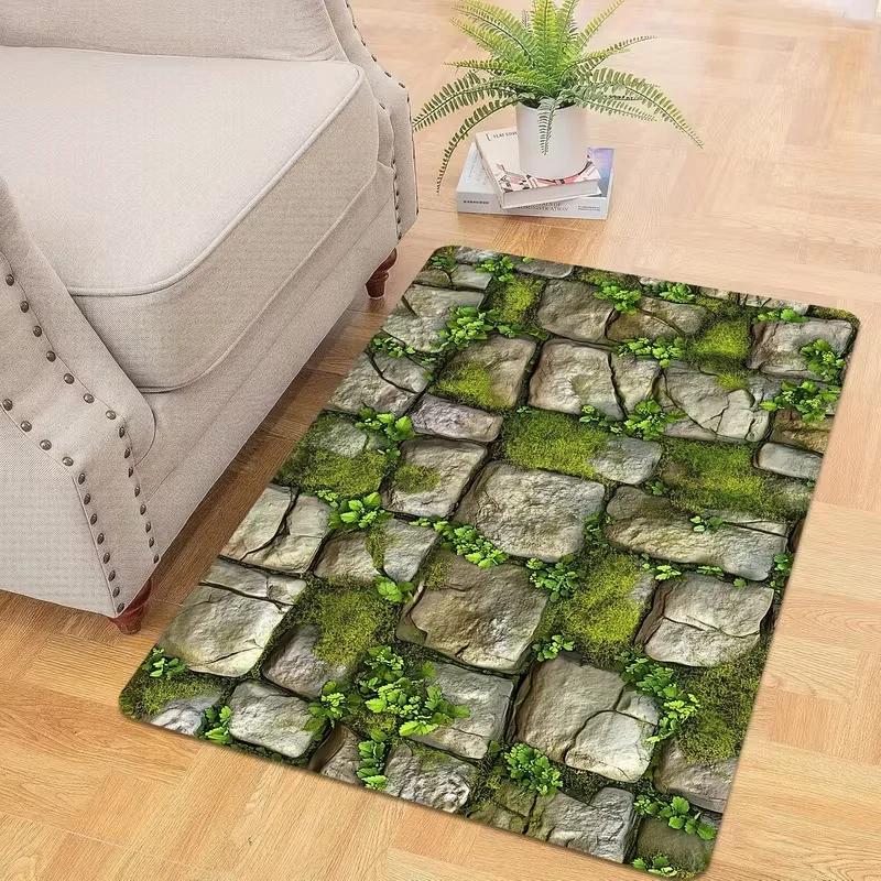 White Daisy Doormat with Green Leaf Stems, Modern Entrance Rug Non-Slip Rubber Backing Floor Mat for Home Decor Gift 40x60cm
White Daisy Doormat with Green Leaf Stems, Modern Entrance Rug Non-Slip Rubber Backing Floor Mat for Home Decor Gift 40x60cm