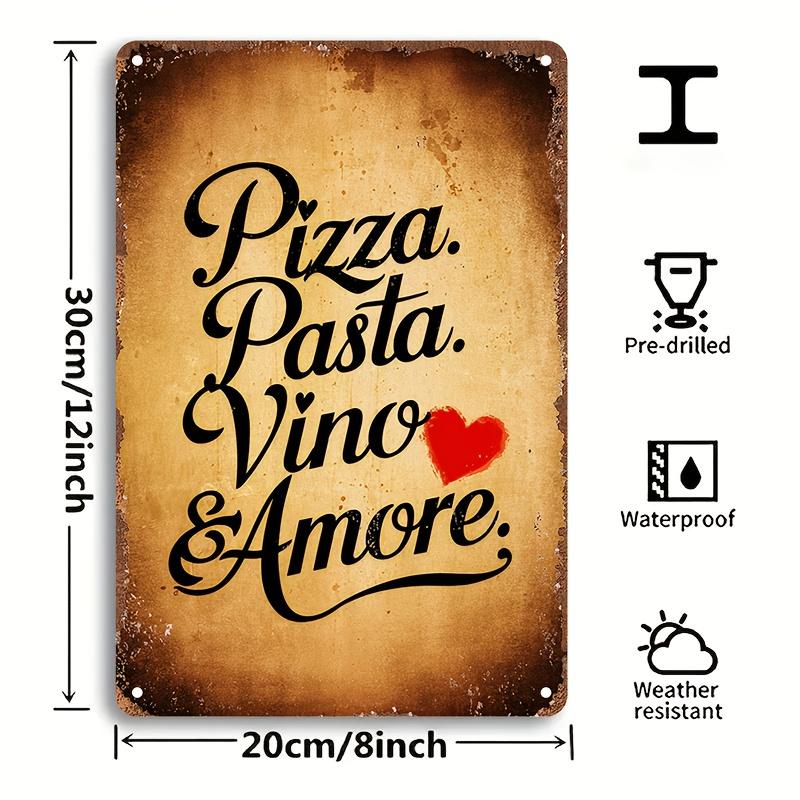 Vintage Quadrato Ferro Pizza Pasta Vino Cartello Decorativo Retro Cibo Italiano Arte Muro per Cucina Ristorante Bar 20x30cm(7.8x11.8inch)
Vintage Quadrato Ferro Pizza Pasta Vino Cartello Decorativo Retro Cibo Italiano Arte Muro per Cucina Ristorante Bar 20x30cm(7.8x11.8inch)
